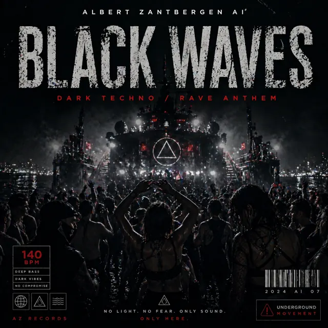 Cover van Black Waves door Albert Zantbergen