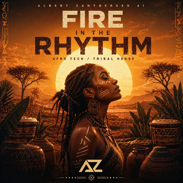 Cover van Fire in the Rhythm door Albert Zantbergen