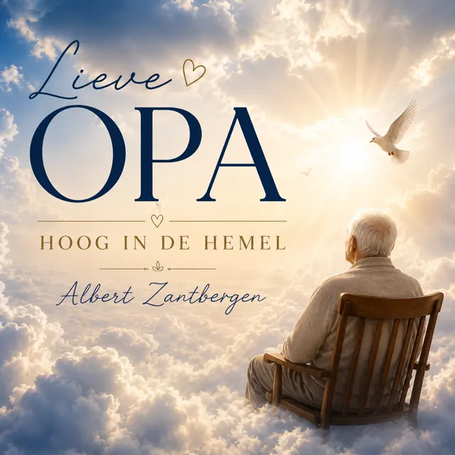 Cover van Lieve Opa Hoog In De Hemel door Albert Zantbergen