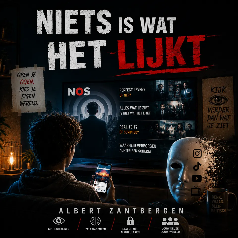 Cover van Niets Is Wat Het Lijkt door Albert Zantbergen AI