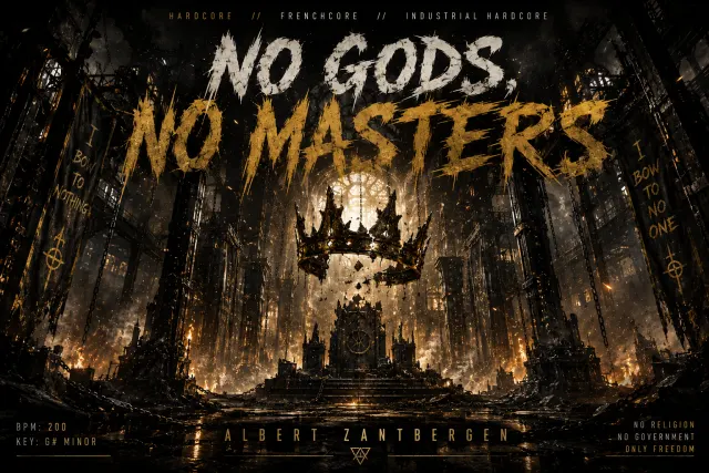 Cover van No Gods, No Masters door Albert Zantbergen