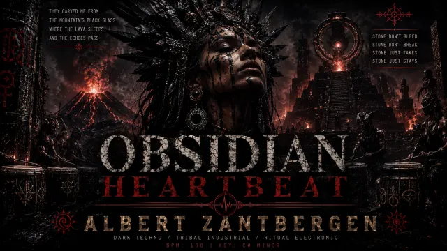 Cover van Obsidian Heartbeat door Albert Zantbergen