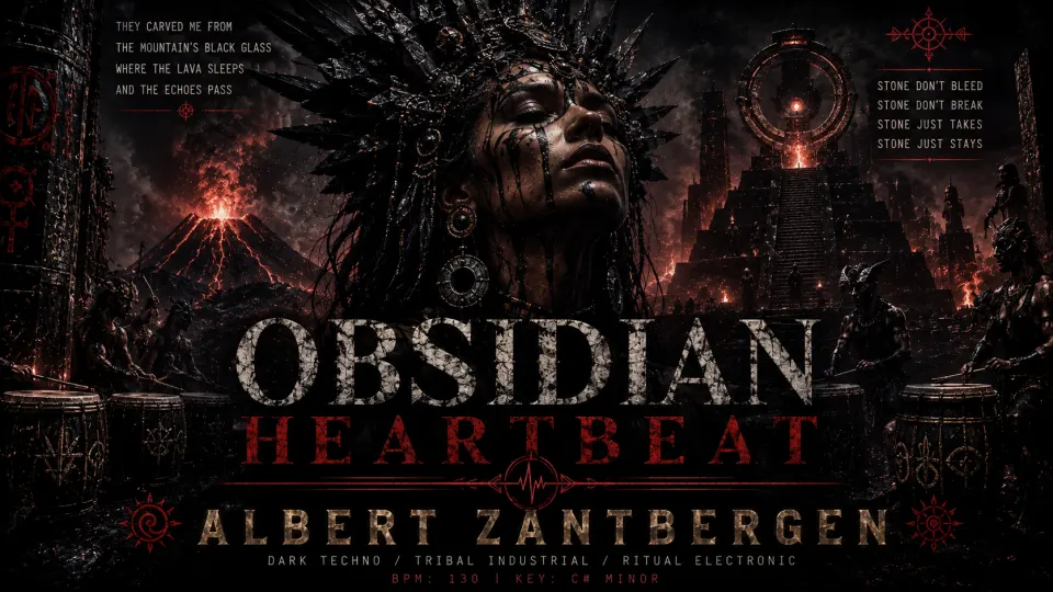 Cover van Obsidian Heartbeat door Albert Zantbergen