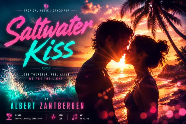 Cover van Saltwater Kiss door Albert Zantbergen