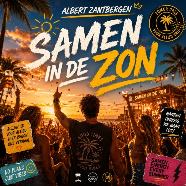 Cover van Samen in de Zon door Albert Zantbergen