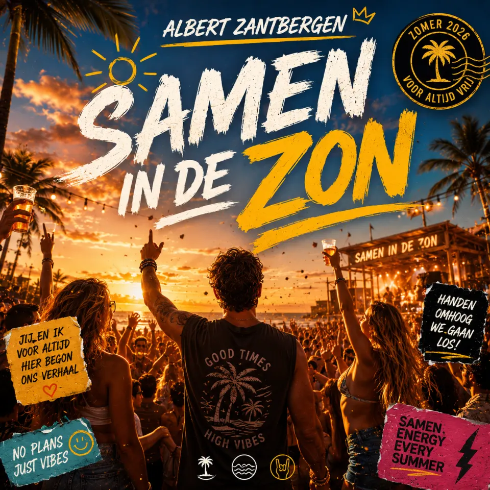 Cover for Samen in de Zon by Albert Zantbergen
