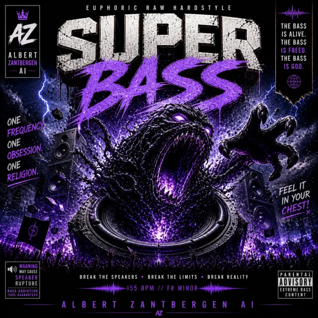 Cover van Super Bass door Albert Zantbergen AI