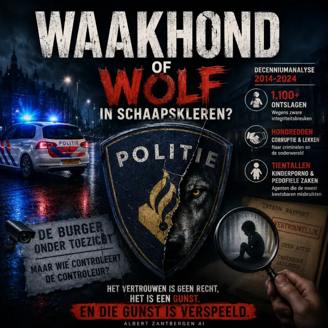 Cover van Waakhond of Wolf door Albert Zantbergen