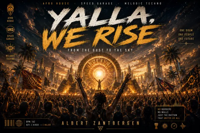 Cover van Yalla, We Rise door Albert Zantbergen